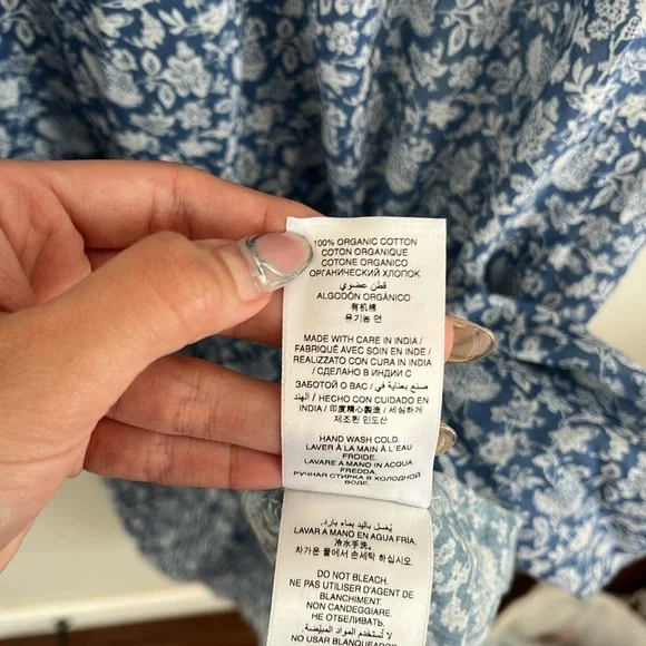 Doen Romina XS Blue Floral Women's Dress - Picture 8 of 8